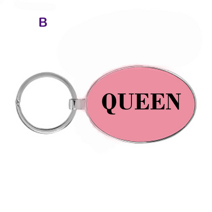Directors Special: Introducing our Pink Leatherette/Metal KeyChain (3"x 1 3/4") with 7 stylish designs. Perfect for your keys! Choose your favorite.