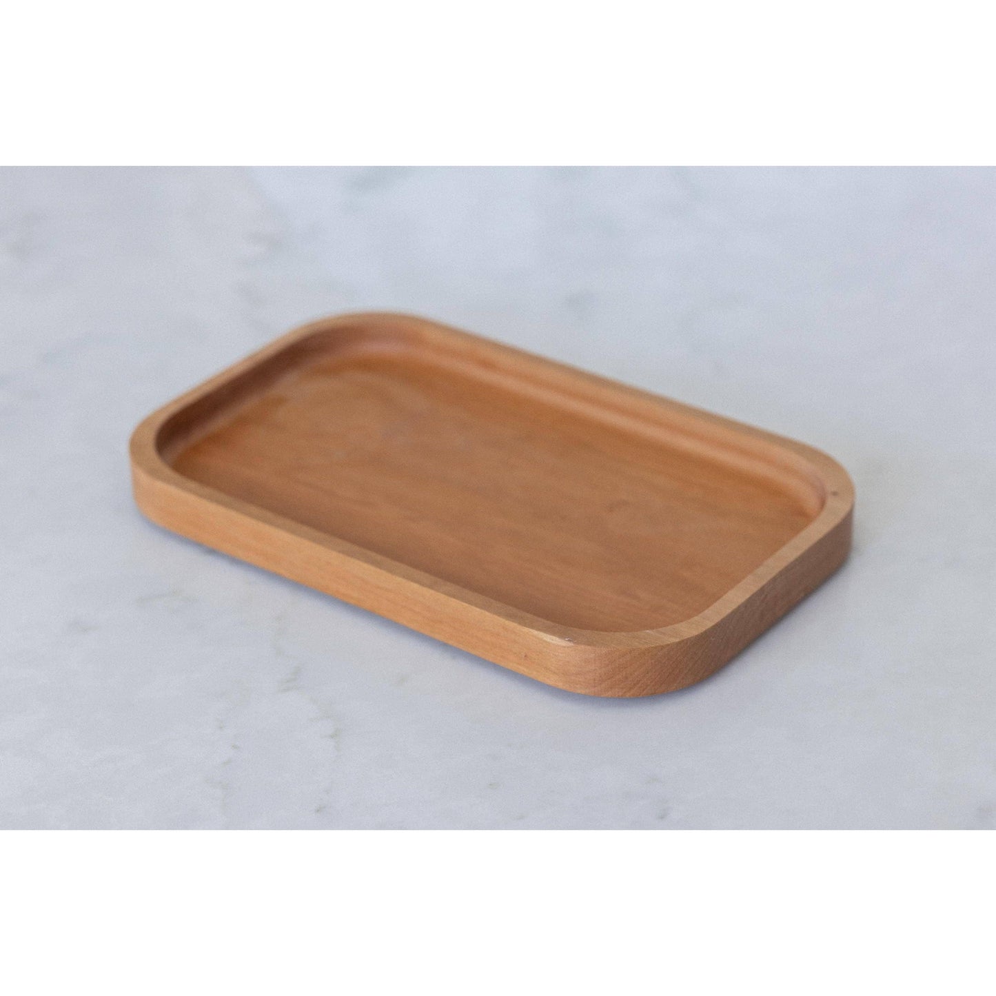 Elevate your dining experience with our captivating cherry serving tray. Meticulously crafted, this 7"x11"x3/4" masterpiece is both functional and a perfect gift. Make festivities special with this exquisite and practical present.