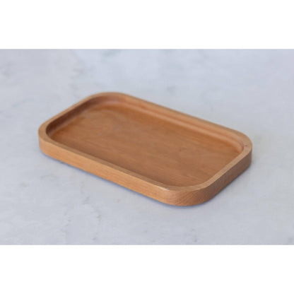 Elevate your dining experience with our captivating cherry serving tray. Meticulously crafted, this 7"x11"x3/4" masterpiece is both functional and a perfect gift. Make festivities special with this exquisite and practical present.