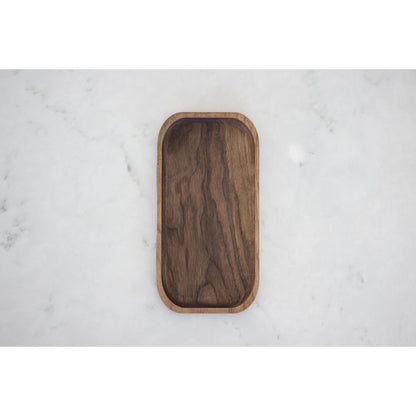 Delight your husband or boyfriend with our hardwood valet tray, a walnut catch-all tray that serves as a wooden desk organizer. This Christmas, surprise them with this approximate 5"x10"x3/4" gift, designed to keep their essentials organized in style.