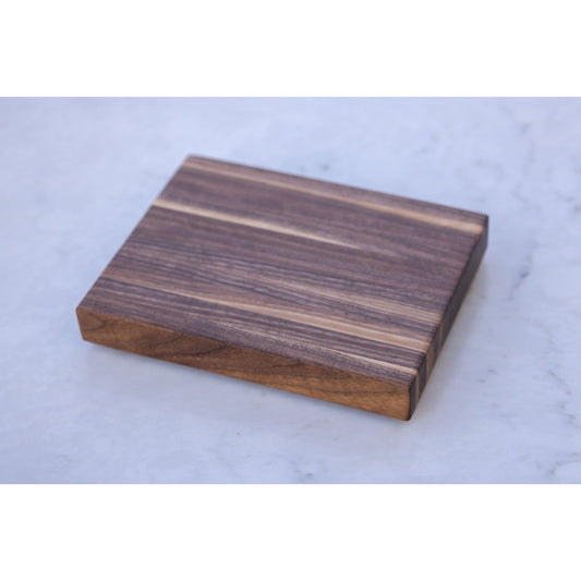 Small Hardwood (Walnut) Cutting BOARD. A perfect Christmas gift. Approx. 10"x9"x1.25"