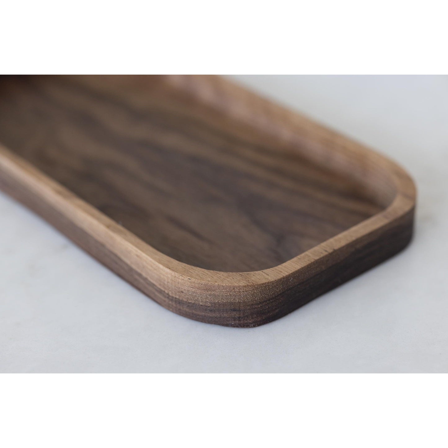 Delight your husband or boyfriend with our hardwood valet tray, a walnut catch-all tray that serves as a wooden desk organizer. This Christmas, surprise them with this approximate 5"x10"x3/4" gift, designed to keep their essentials organized in style.